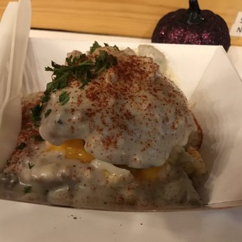 Biscuit Bitch - Bitchwich with gravy on top - Breakfast & Brunch Near Me - Seattle, Washington