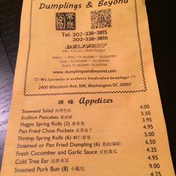 Dumplings & Beyond - Reasonable prices - Chinese Near Me - Washington, DC, District of Columbia