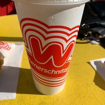 Wienerschnitzel - One Medium Size Strawberry Lemonade. - Hot Dogs Near Me - Oceanside, California Wienerschnitzel - One Medium Size Strawberry Lemonade. - Hot Dogs Near Me - Oceanside, California