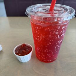Spicy Ketchup and Fanta Cherry Spicy Ketchup and Fanta Cherry