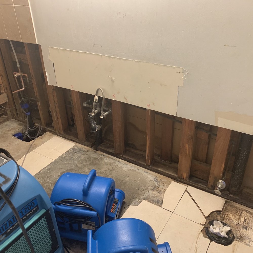 Mega Rooter Plumbing - Floor cement patching (moisture mitigation in progress) - Plumbing Near Me - El Cajon, California