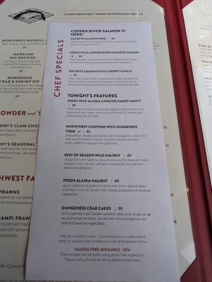 Menu photo 1 Anthony's HomePort Everett Everett, WA Menu photo 1 Anthony's HomePort Everett Everett, WA