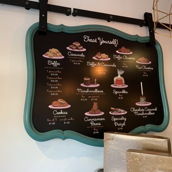 Garden Gate Candy - a menu on a chalkboard - Chocolatiers & Shops Near Me - Salt Lake City, Utah Garden Gate Candy - a menu on a chalkboard - Chocolatiers & Shops Near Me - Salt Lake City, Utah
