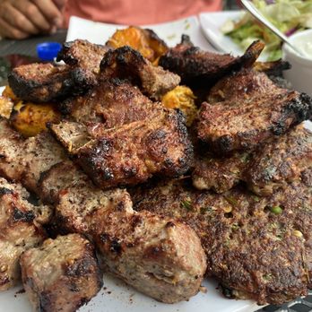 Chopan Kabob - a large pile of meat on a plate - Kebab Near Me - San Ramon, California Chopan Kabob - a large pile of meat on a plate - Kebab Near Me - San Ramon, California