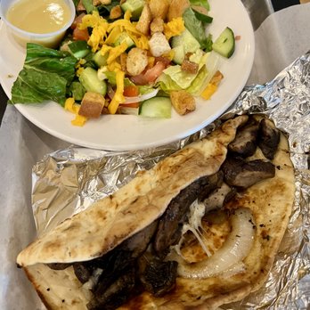 Dead Low Brewing - Mushroom Naan and side salad. - Brewpubs Near Me - Cincinnati, Ohio