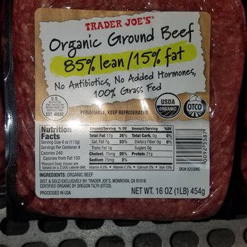 Trader Joe's - 100% GRASS FED GROUND BEEF!!! - Grocery Near Me - Torrance, California Trader Joe's - 100% GRASS FED GROUND BEEF!!! - Grocery Near Me - Torrance, California