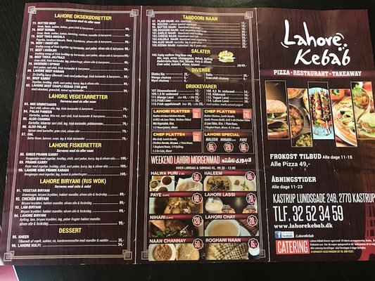 Menu photo 1 Lahore Kebab Kastrup, 84