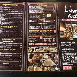 Lahore Kebab - Menu