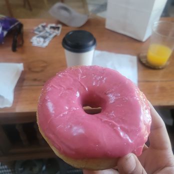 Drop In Donuts - rasberry donut - Donuts Near Me - Fort Bragg, California