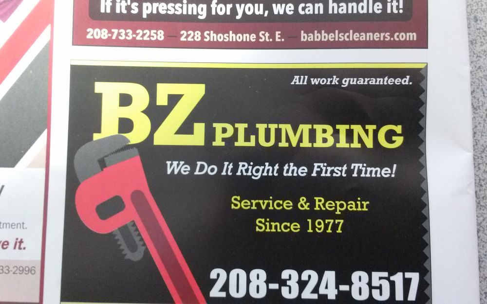 Slide of BZ Plumbing