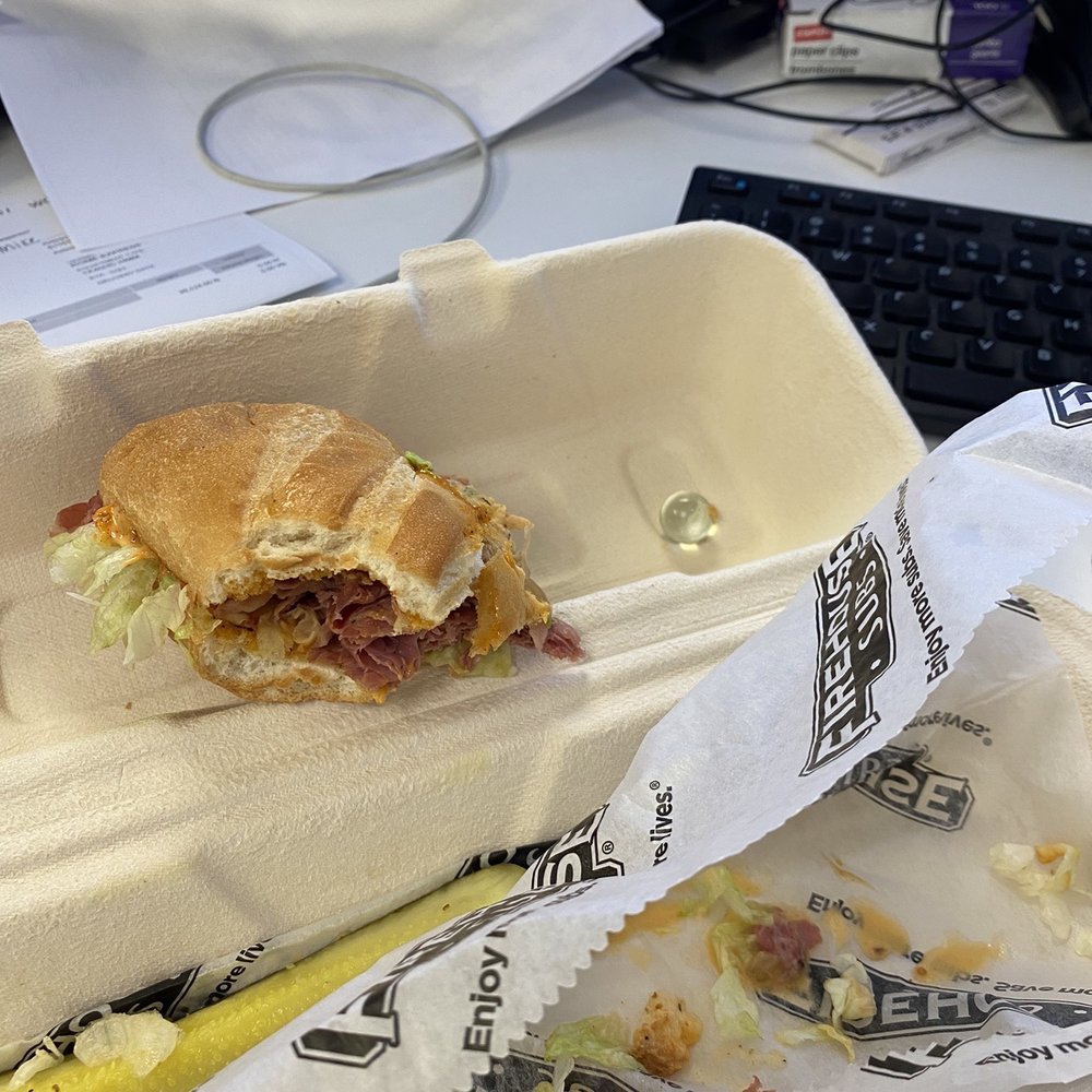 Sub with hard marble filling