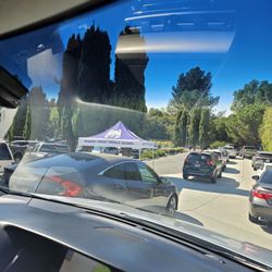 Knollwood United Methodist Church - Car wash line at the parking lot of the church