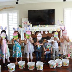 Cherry Blossom Home Montessori - Children celebrate Easter.