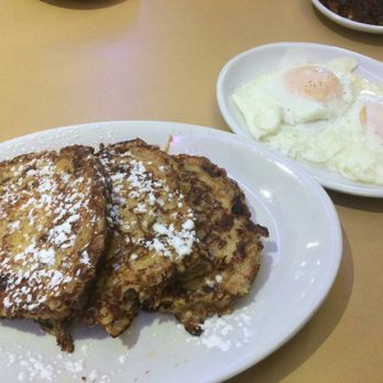 Johnny's Roadside Diner - Delicious cinnamon raisin french toast. - American Near Me - Hadley, Massachusetts