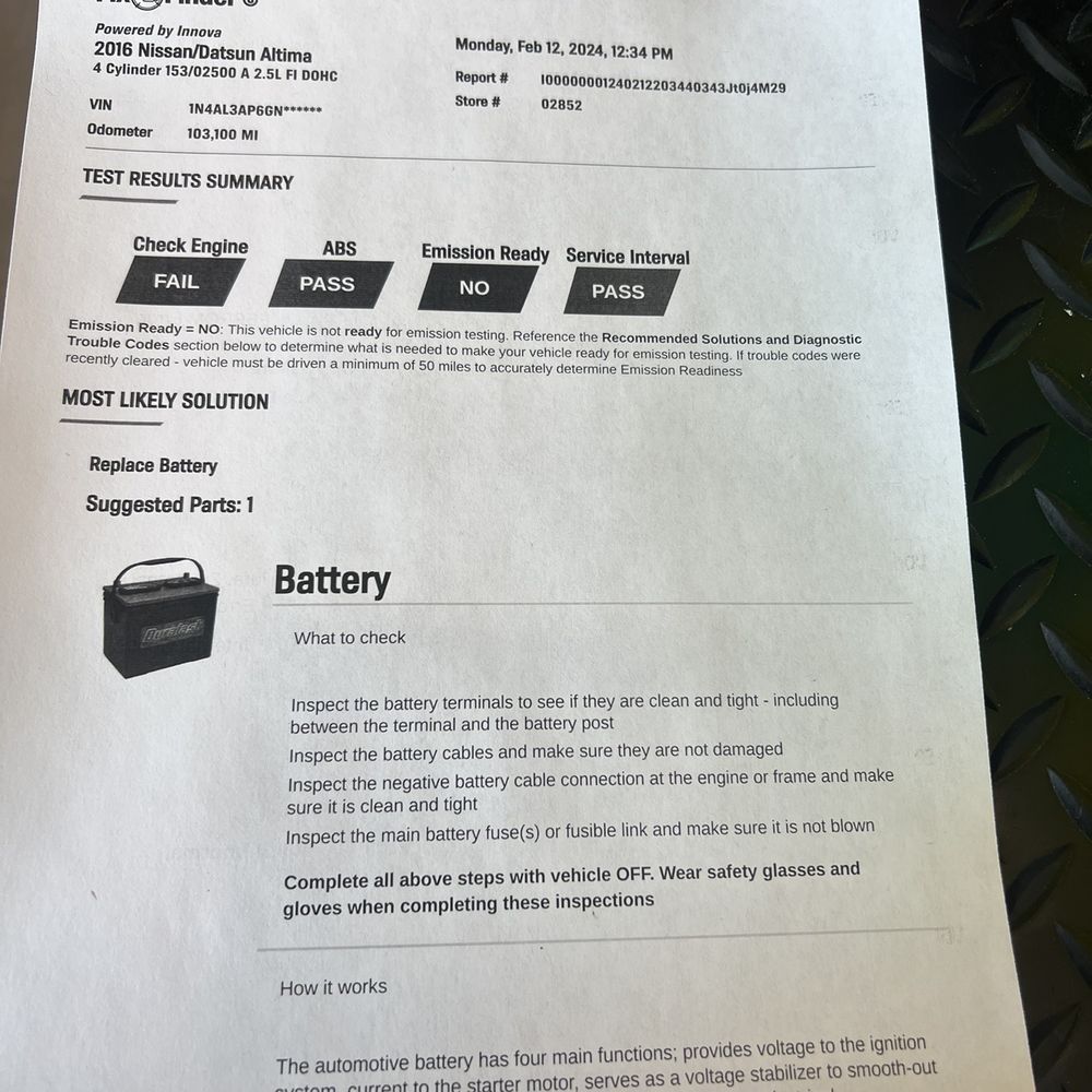 AutoZone Auto Parts - Battery - Auto Repair Near Me - Seaside, California