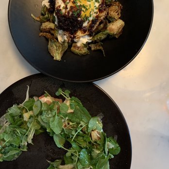 Ella Elli - Crispy Brussels sprouts and Maine Lobster - Wine Bars Near Me - Chicago, Illinois