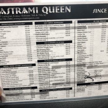 Pastrami Queen - Menu - Part 1 - Delis Near Me - New York, New York Pastrami Queen - Menu - Part 1 - Delis Near Me - New York, New York
