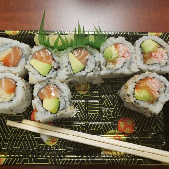 Love Sushi - "Spicy" crunchy salmon on the left, alaska in the middle and "spicy" crunchie California. Ordered takeout - Japanese Near Me - Gaithersburg, Maryland Love Sushi - "Spicy" crunchy salmon on the left, alaska in the middle and "spicy" crunchie California. Ordered takeout - Japanese Near Me - Gaithersburg, Maryland