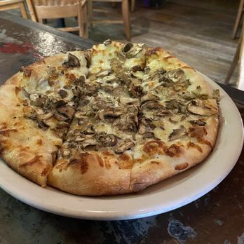 Alibi Room - Truffle Tre Fungi Pizza (happy hour) - New American Near Me - Seattle, Washington Alibi Room - Truffle Tre Fungi Pizza (happy hour) - New American Near Me - Seattle, Washington