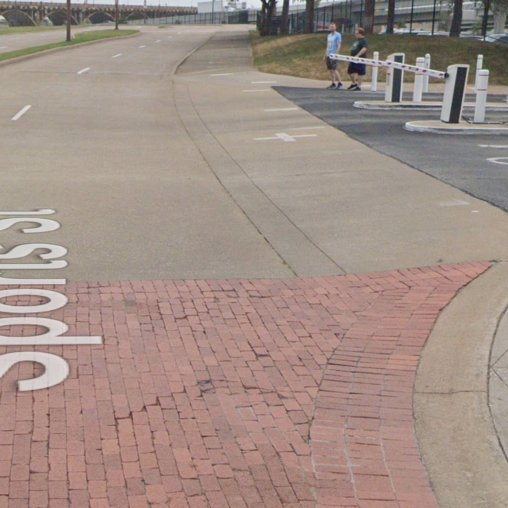 Reunion Tower - No proper crosswalk in either direction. - Landmarks & Historical Buildings Near Me - Dallas, Texas