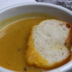 Albedrío hamburguesas - Crema de zapallo