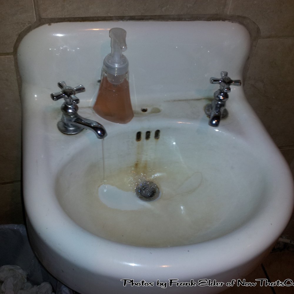 Spring Street Grill & Catering - And this would be considered acceptable for your customers? That is the mens restroom sink. - New American Near Me - Springdale, Arkansas Spring Street Grill & Catering - And this would be considered acceptable for your customers? That is the mens restroom sink. - New American Near Me - Springdale, Arkansas