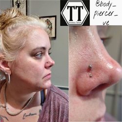 Body Piercings By Veronnica - Fresh high nostril addition!