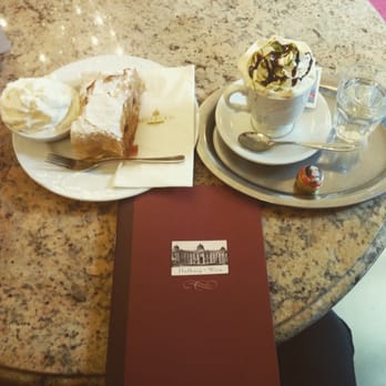 Cafe Hofburg - Apple strudel with menu and hot chocolate - Cafes Near Me - Vienna, 9 Cafe Hofburg - Apple strudel with menu and hot chocolate - Cafes Near Me - Vienna, 9