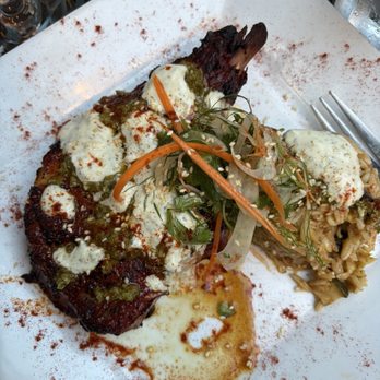 Cafe Du Jour - North African spiced Pork Loin Chop - French Near Me - Pittsburgh, Pennsylvania Cafe Du Jour - North African spiced Pork Loin Chop - French Near Me - Pittsburgh, Pennsylvania