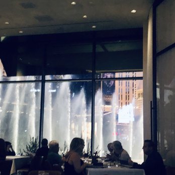 Spago - The water show at night shows up better. - New American Near Me - Las Vegas, Nevada