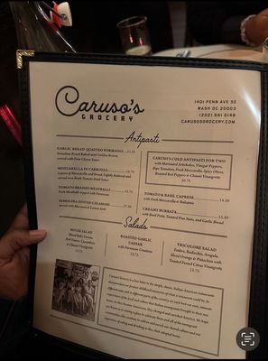 Menu photo 3 Caruso's Grocery Washington, DC, DC