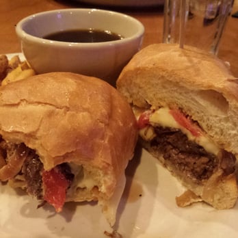 Sunset Alehouse - Short Rib Sandwich off the Specials menu. Horseradish mayo, roasted red peppers. Amazing! Love! - Burgers Near Me - Issaquah, Washington Sunset Alehouse - Short Rib Sandwich off the Specials menu. Horseradish mayo, roasted red peppers. Amazing! Love! - Burgers Near Me - Issaquah, Washington