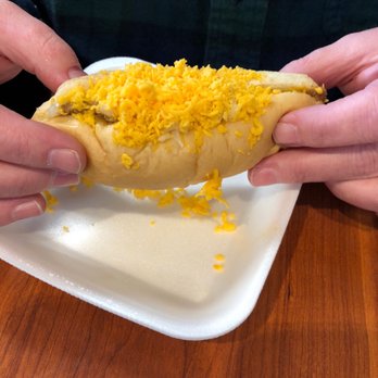 Coney I-Lander - Cheesy Coney (mustard, onion, chili, cheese) - Hot Dogs Near Me - Broken Arrow, Oklahoma Coney I-Lander - Cheesy Coney (mustard, onion, chili, cheese) - Hot Dogs Near Me - Broken Arrow, Oklahoma