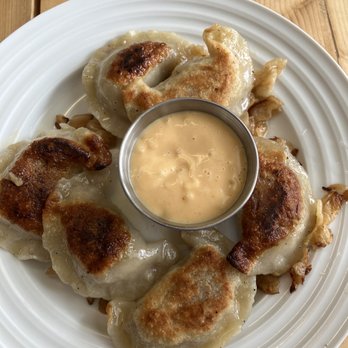 Kashas Kitchen Kittery - Cronbeef pierogies - Breakfast & Brunch Near Me - Kittery, Maine