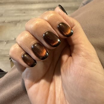 Austin Nails & Spa - Cool cat-eye for spooky season - Nail Salons Near Me - Cedar Park, Texas