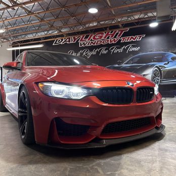 Daylight Window Tint - Tinted PPF on F80 M3 headlights - Car Window Tinting Near Me - Ontario, California