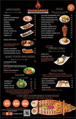 Menu photo 1 Shawarmaz Mediterranean Grill Davie, FL