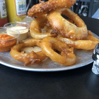 Stack 571 Burger & Whiskey Bar - Onions rings! - American Near Me - Lake Tapps, Washington