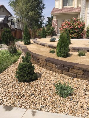 Retaining Walls - Retaining wall services provide sturdy, attractive solutions for managing soil and enhancing your landscape. This service includes expert design and construction, improving property stability, preventing erosion, and adding visual interest to your outdoor space. Retaining Walls - Retaining wall services provide sturdy, attractive solutions for managing soil and enhancing your landscape. This service includes expert design and construction, improving property stability, preventing erosion, and adding visual interest to your outdoor space.