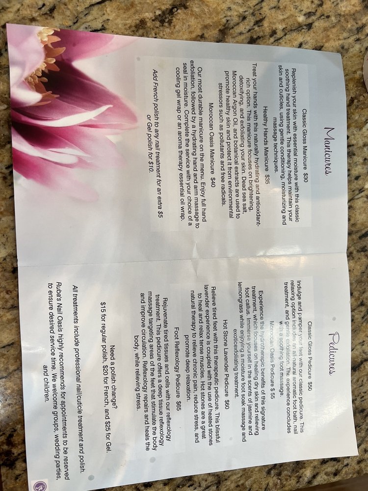 Ruba's Nail Oasis Logo