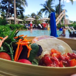 Ka Maka Grotto Infinity Pool - Fresh Island Fish Tacos from the pool bar!