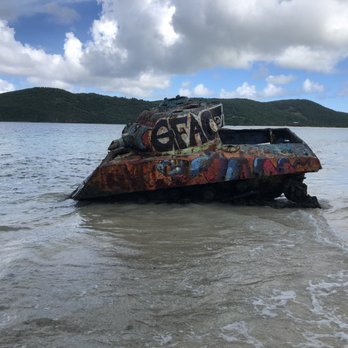 Flamenco Beach - Old Tanks on the beach! - Beaches Near Me