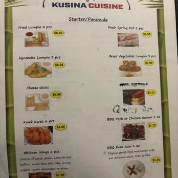 Kusina Cuisine - Menu - Guamanian Near Me - Jacksonville, Arkansas