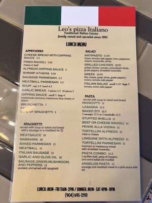 Menu photo 4 Pizza Italiano Jacksonville, FL