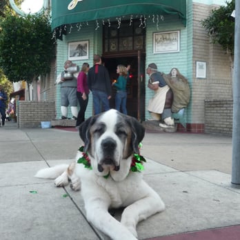Legends Bar - Legends mascot welcomes everyone to the Saturday Famers Market. - Bars Near Me - Morro Bay, California