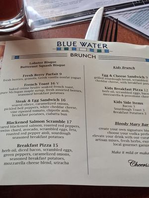 Menu photo 1 Blue Water Grand Rapids, MI Menu photo 1 Blue Water Grand Rapids, MI