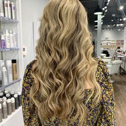 My Blowout Hair Salon - Beautiful hair coloring blonde long hair