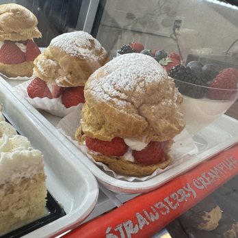 Victoria Pastry - Strawberry Cream Puffs - Bakeries Near Me - San Francisco, California Victoria Pastry - Strawberry Cream Puffs - Bakeries Near Me - San Francisco, California