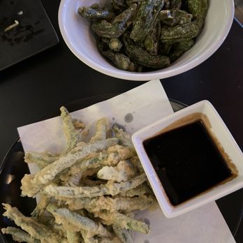 Buddha's Favorite - Tempura green beans and shishito peppers (w/out bonito) - Sushi Bars Near Me - Newport Beach, California