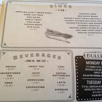 Ted's Bulletin 14th - Menu as of 9/18/13 - Breakfast & Brunch Near Me - Washington, DC, District of Columbia